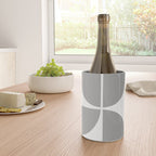 Mid Century Modern Grey Square Wine Chiller Gallery Image 4