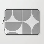 Mid Century Modern Grey Square Laptop Sleeve Gallery Image 1