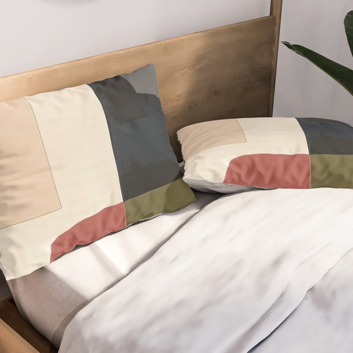 Silent Geometry Pillow Sham Gallery Image 2