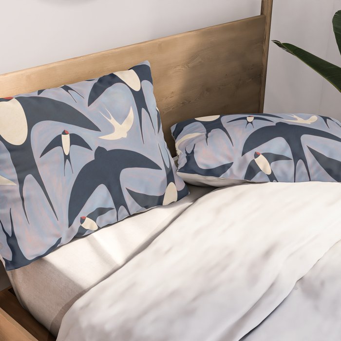 Swallows Pillow Sham Gallery Image 2