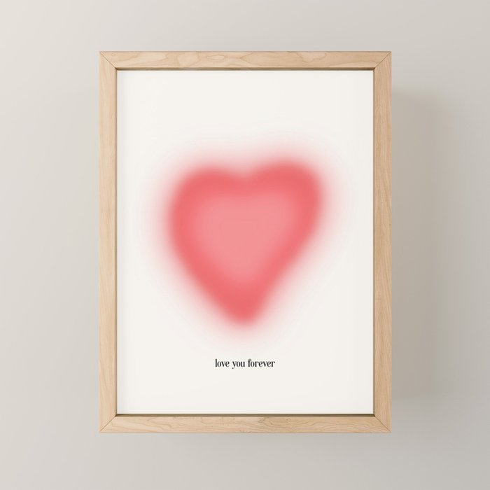 love you forever Mini Art Print Gallery Image 1