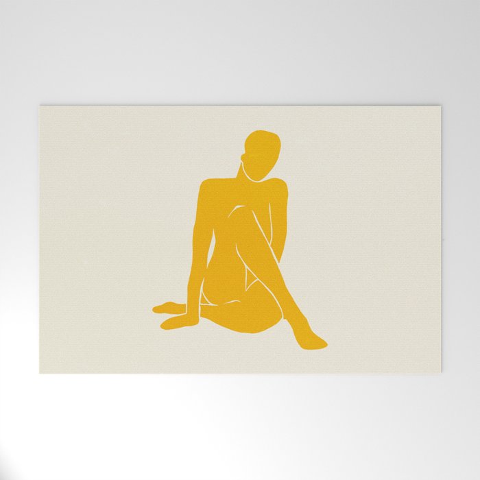Nude III: Tulip Yellow Edition Welcome Mat Gallery Image 1