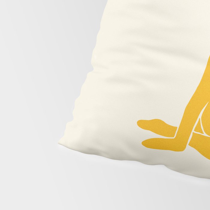 Nude III: Tulip Yellow Edition Pillow Sham Gallery Image 4