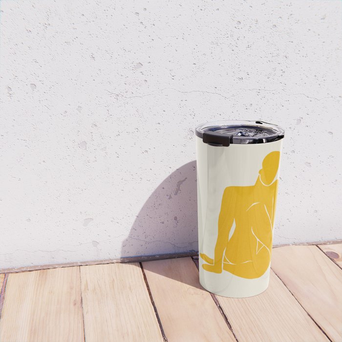 Nude III: Tulip Yellow Edition Travel Mug Gallery Image 4