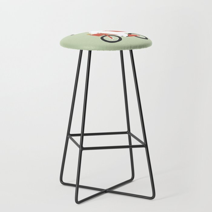 Polar bear postal express Stool Gallery Image 1