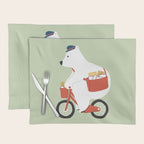 Polar bear postal express Placemat Gallery Image 1