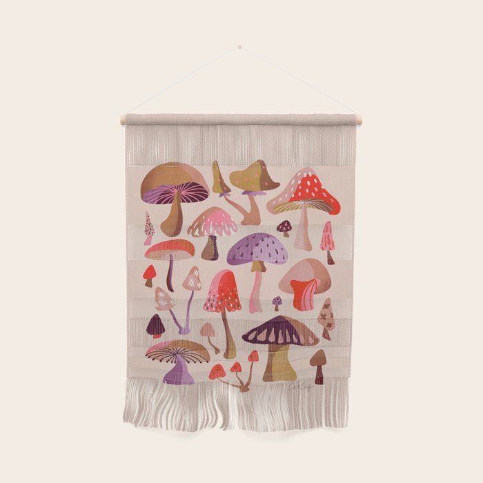 Mushroom Collection â Pink Wall Hanging Gallery Image 1