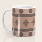 Geometric Repeats 2 Inspired by PANTONE 17 1230 Mocha Mousse Coffee Mug Gallery Image 3