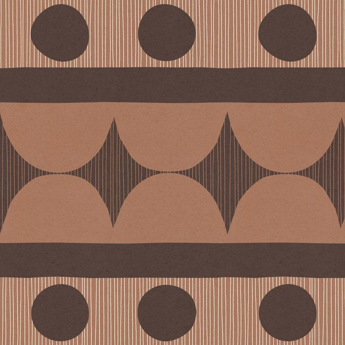 Geometric Repeats 2 Inspired by PANTONE 17 1230 Mocha Mousse Coffee Mug Gallery Image 2