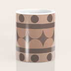 Geometric Repeats 2 Inspired by PANTONE 17 1230 Mocha Mousse Coffee Mug Gallery Image 4