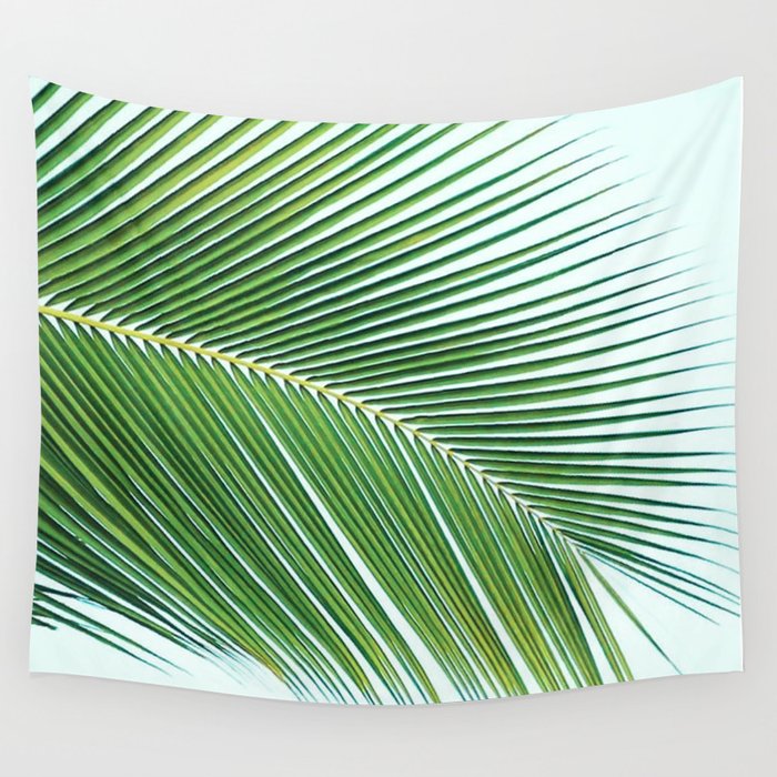 Palm leaf - greenery Wall Tapestry Gallery Image 1