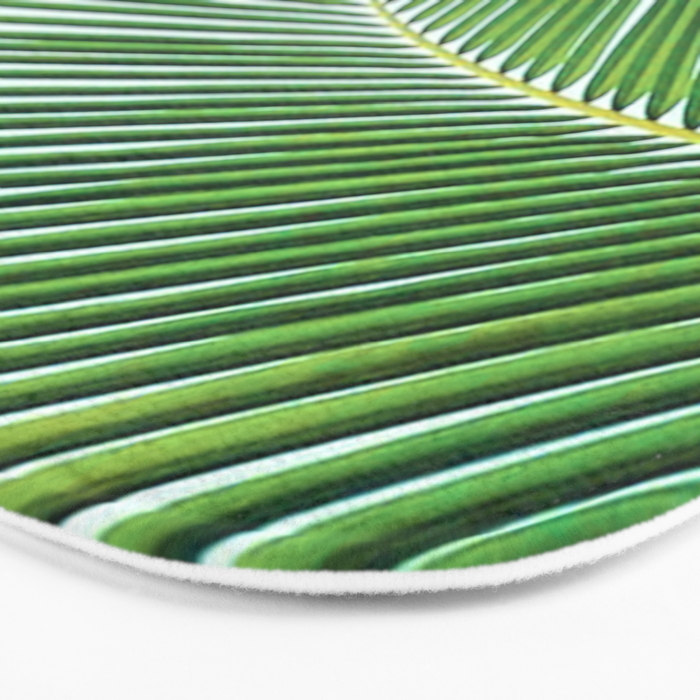 Palm leaf - greenery Bath Mat Gallery Image 3