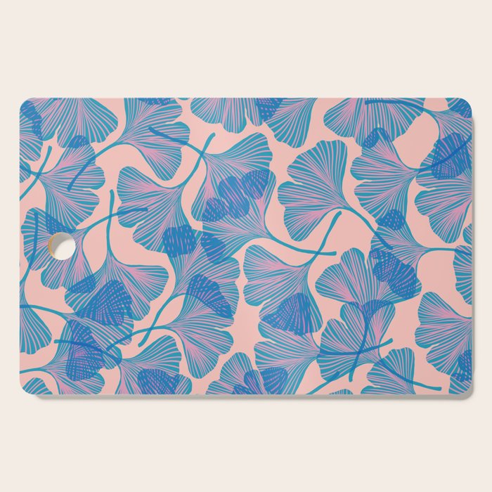 Abstraction_Ginkgo_Pattern_Minimalism_002 Cutting Board Gallery Image 1