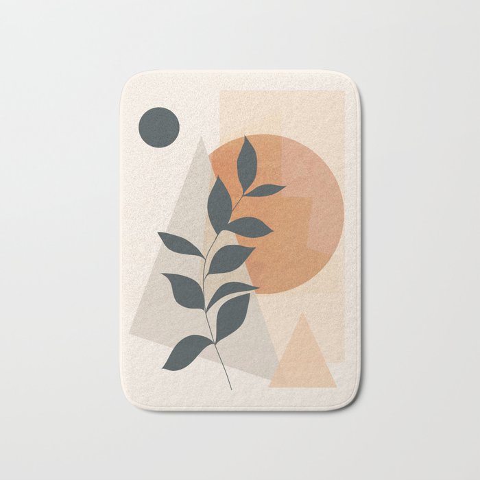 Abstract Art /Minimal Plant 16 Bath Mat Gallery Image 1