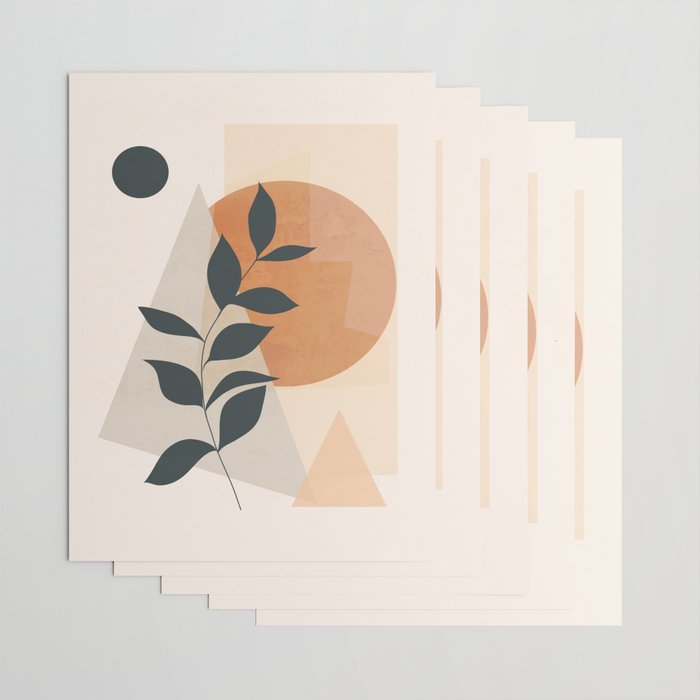 Abstract Art /Minimal Plant 16 Wrapping Paper Gallery Image 3
