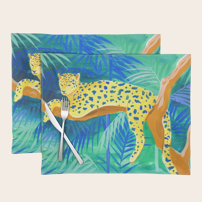 Leopard on Tree Placemat Gallery Image 1