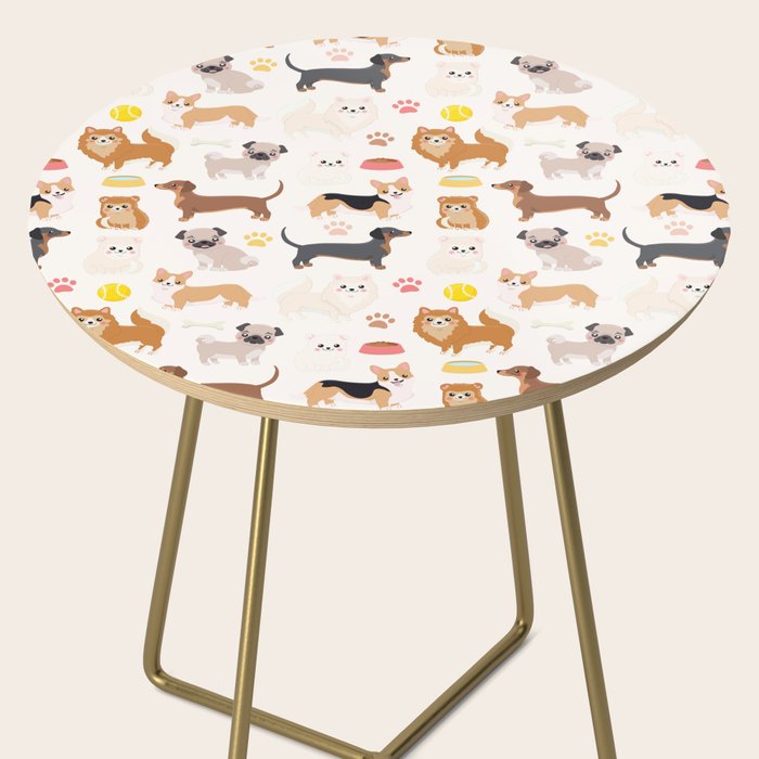 Cute Dog Pattern Side Table Gallery Image 2