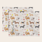 Cute Dog Pattern Placemat Gallery Image 1