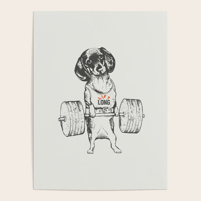 Dachshund Lift Poster