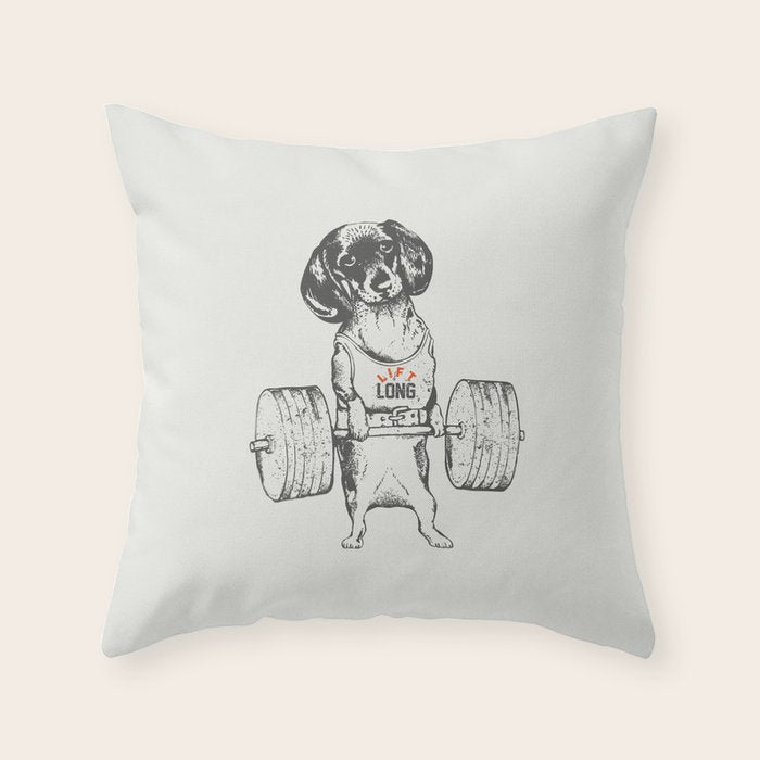 Dachshund Lift Throw Pillow Gallery Image 6