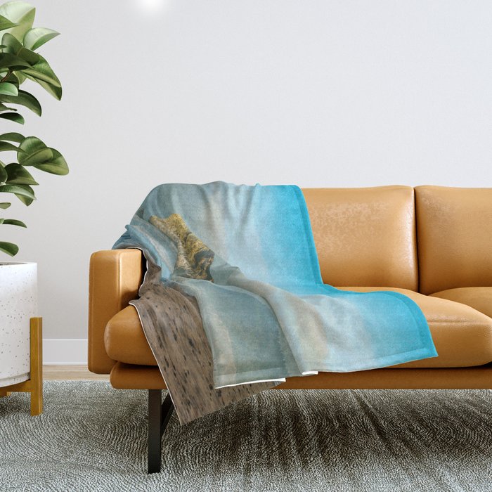 Cannon Beach Oregon, Haystack Rock Throw Blanket Gallery Image 1