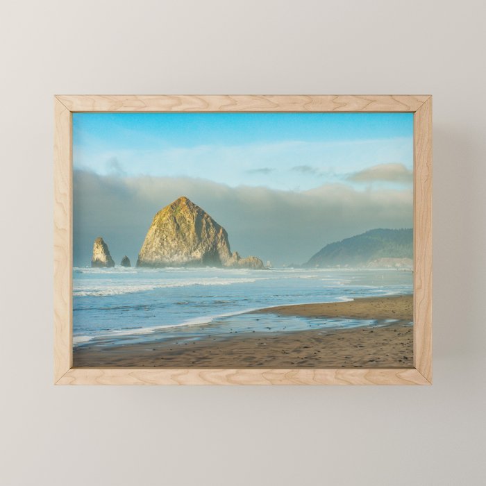 Cannon Beach Oregon, Haystack Rock Mini Art Print Gallery Image 1