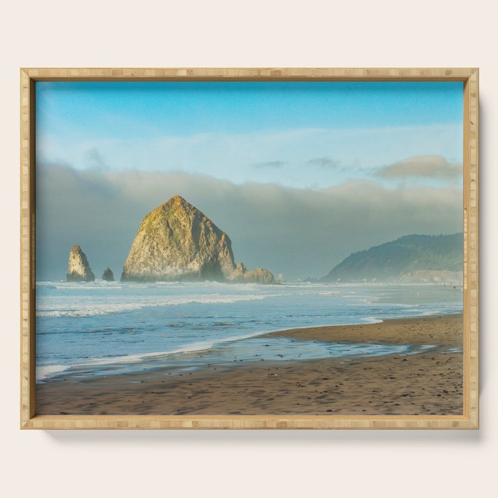 Cannon Beach Oregon, Haystack Rock Serving Tray Gallery Image 1