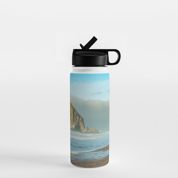 Cannon Beach Oregon, Haystack Rock Water Bottle Gallery Image 1