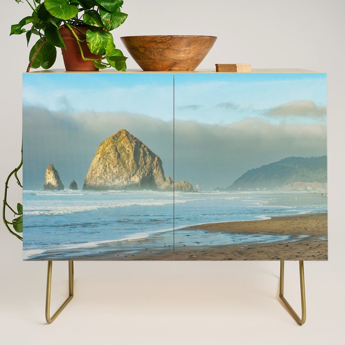 Cannon Beach Oregon, Haystack Rock Credenza Gallery Image 1