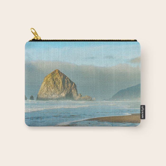 Cannon Beach Oregon, Haystack Rock Carry All Pouch Gallery Image 1