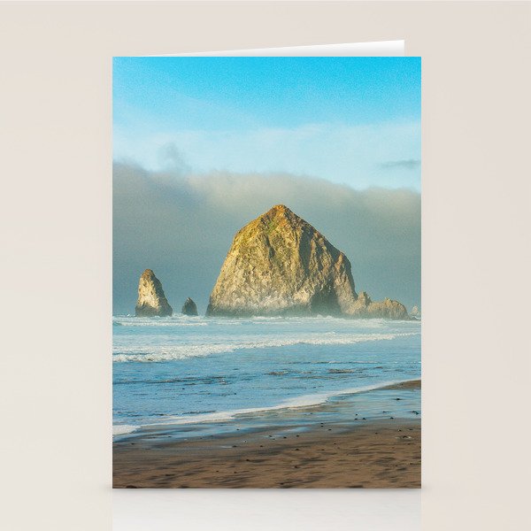 Cannon Beach Oregon, Haystack Rock Stationery Card Gallery Image 1