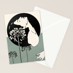 Gentle Beauty 9 Line Drawing Stationery Card Gallery Image 2