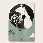 Gentle Beauty 9 Line Drawing Cutting Board Gallery Image 1