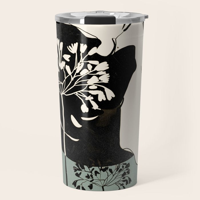 Gentle Beauty 9 Line Drawing Travel Mug Gallery Image 1