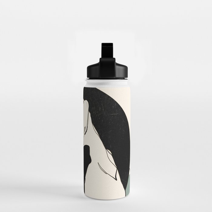 Gentle Beauty 9 Line Drawing Water Bottle Gallery Image 2
