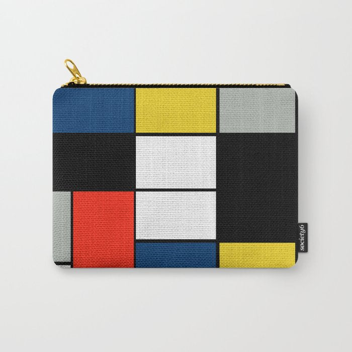 Piet Mondrian - Large Composition A with Black, Red, Gray, Yellow and Blue, 1930 Artwork Carry All Pouch Gallery Image 1