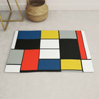 Piet Mondrian - Large Composition A with Black, Red, Gray, Yellow and Blue, 1930 Artwork Rug Gallery Image 1