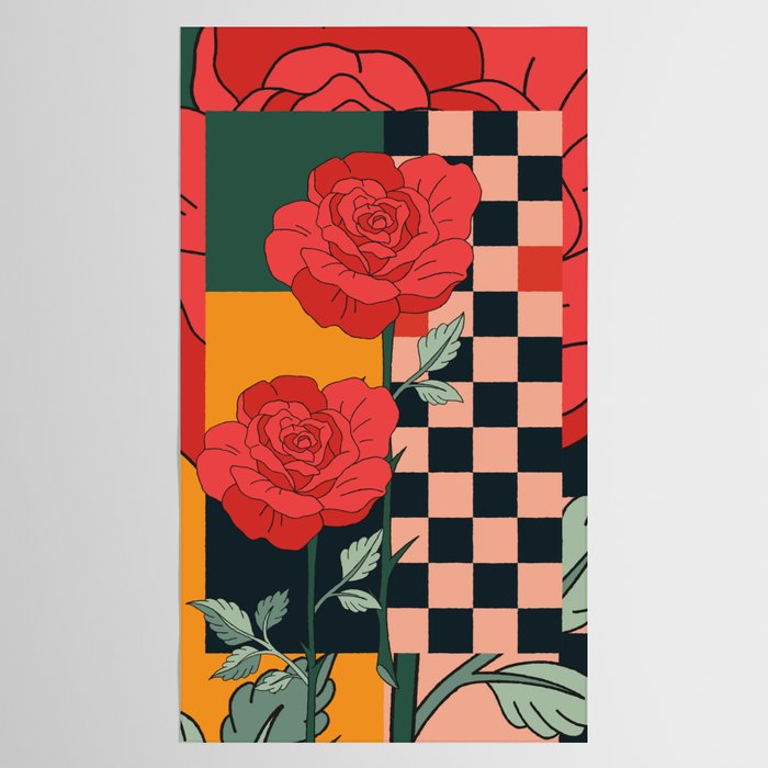 Red Roses Tablecloth Gallery Image 2