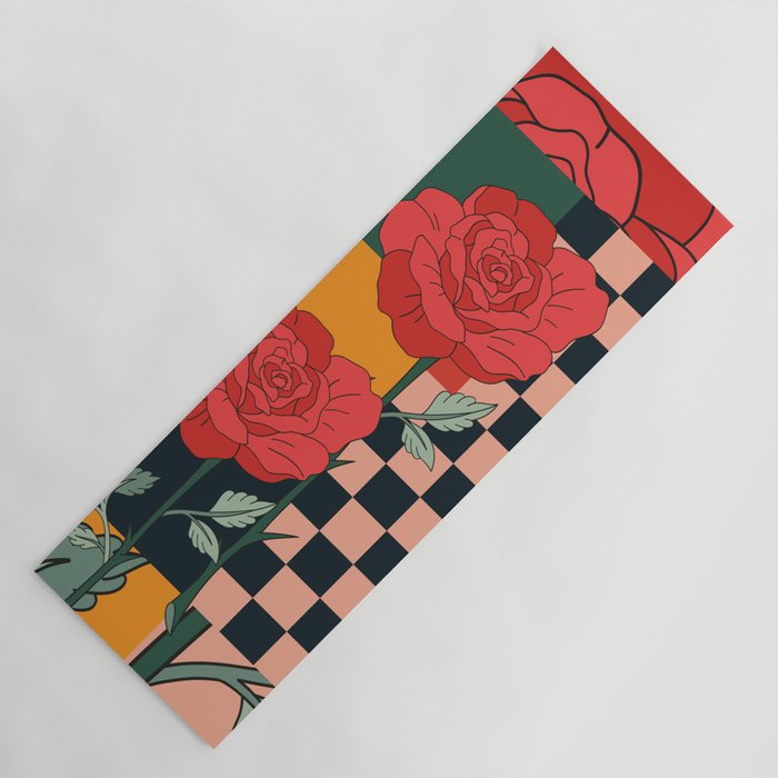 Red Roses Yoga Mat Gallery Image 1