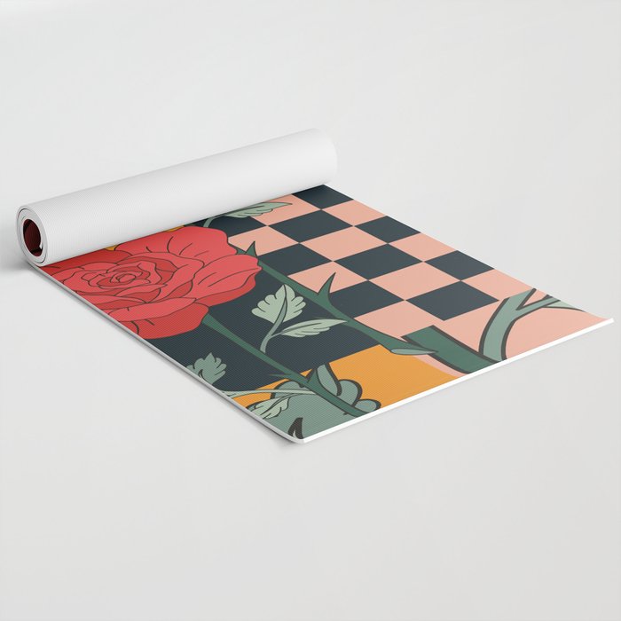 Red Roses Yoga Mat Gallery Image 2