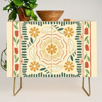 Scandinavian Doves in Winter Colors  Credenza Gallery Image 1