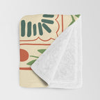 Scandinavian Doves in Winter Colors  Throw Blanket Gallery Image 3