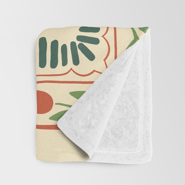 Scandinavian Doves in Winter Colors  Throw Blanket Gallery Image 3