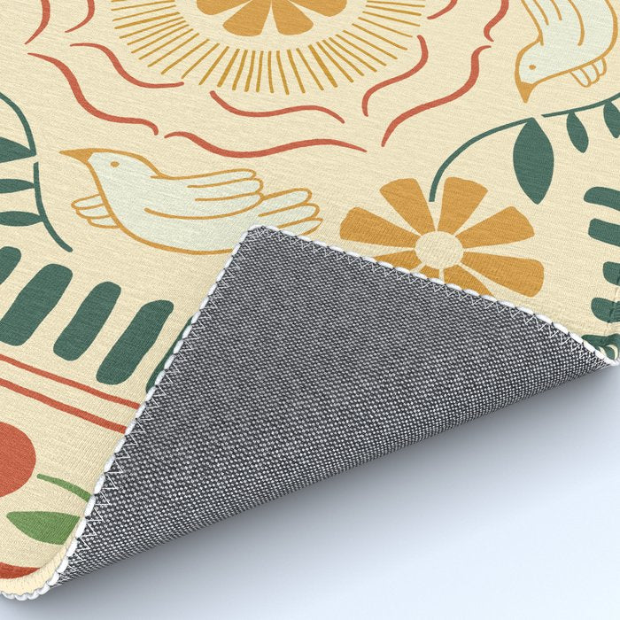 Scandinavian Doves in Winter Colors  Rug Gallery Image 4
