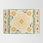 Scandinavian Doves in Winter Colors  Rug Gallery Image 2