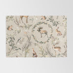 Harvest 2025 Woodland Toile Winter Autumn Animals Forest  Rug Gallery Image 2