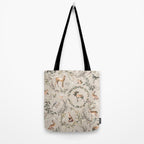 Harvest 2025 Woodland Toile Winter Autumn Animals Forest  Tote Bag Gallery Image 2