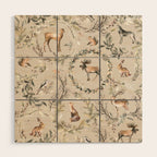 Harvest 2025 Woodland Toile Winter Autumn Animals Forest  Wood Wall Art Gallery Image 1