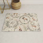 Harvest 2025 Woodland Toile Winter Autumn Animals Forest  Rug Gallery Image 1
