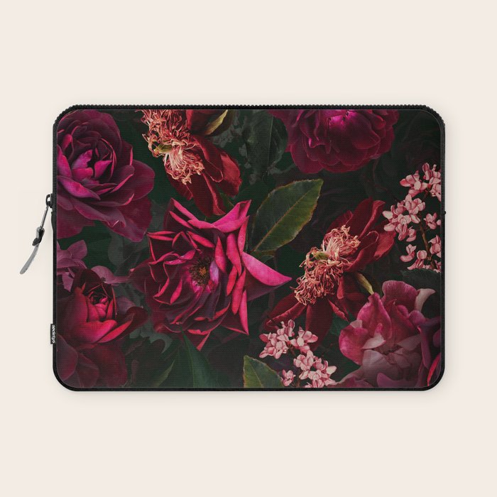 Vintage & Shabby Chic - Night Botanical Flower Roses Garden Laptop Sleeve Gallery Image 1
